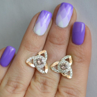 Сережки-гвоздики із срібла