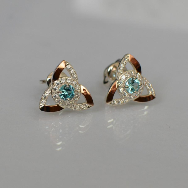 Сережки-гвоздики із срібла