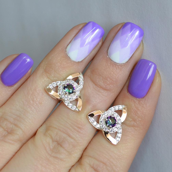 Сережки-гвоздики із срібла