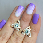 Сережки-гвоздики із срібла