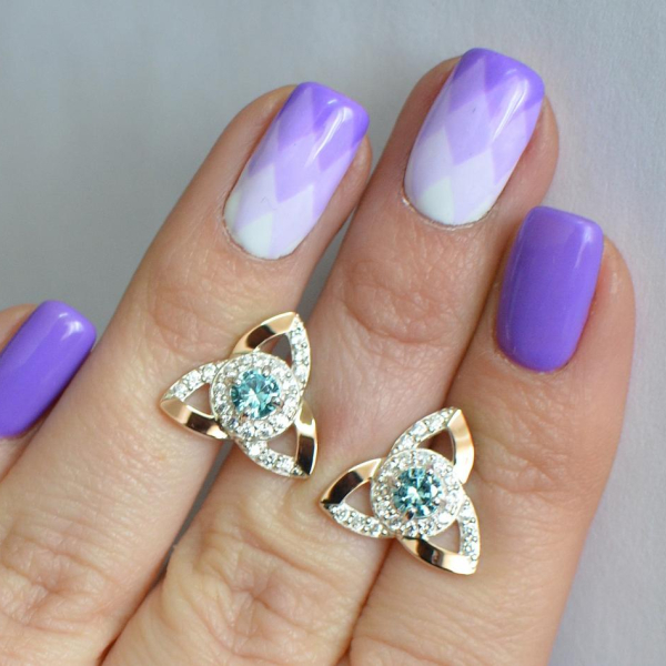 Сережки-гвоздики із срібла