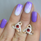 Сережки-гвоздики із срібла