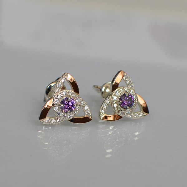 Сережки-гвоздики із срібла