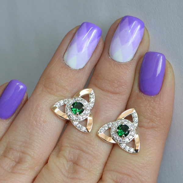 Сережки-гвоздики із срібла