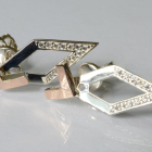 Срібні сережки-гвоздики