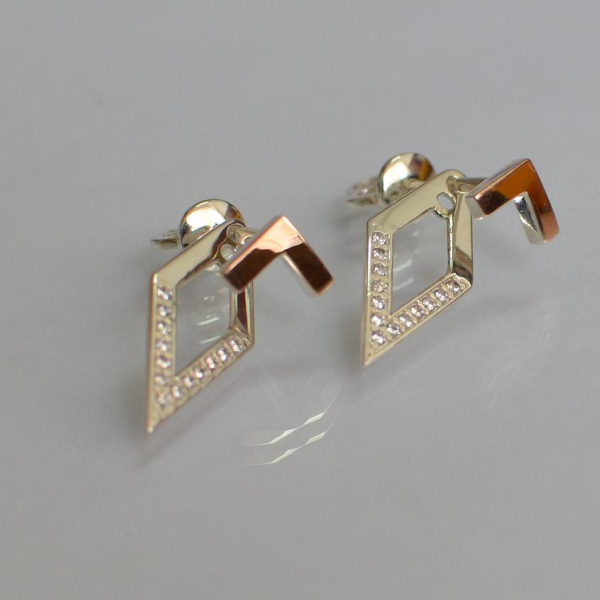 Срібні сережки-гвоздики