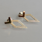 Срібні сережки-гвоздики