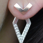 Срібні сережки-гвоздики