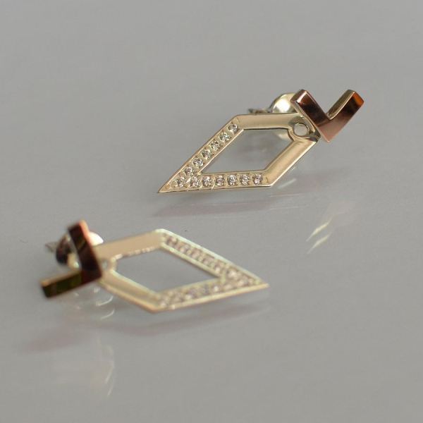 Срібні сережки-гвоздики