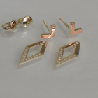 Срібні сережки-гвоздики