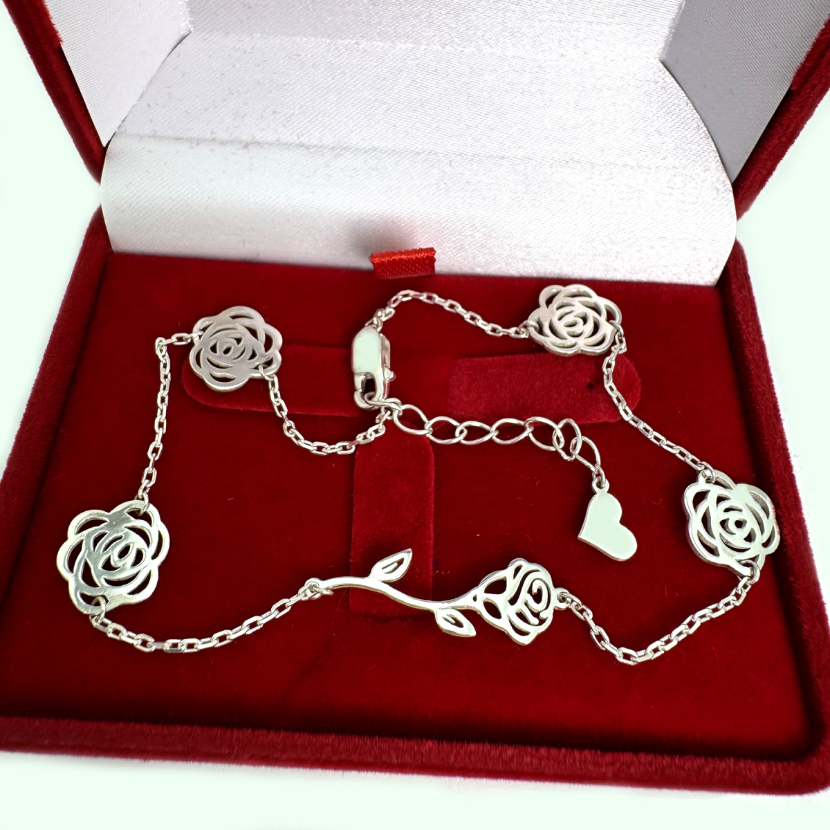 Срібний браслет на ногу, Бр1038