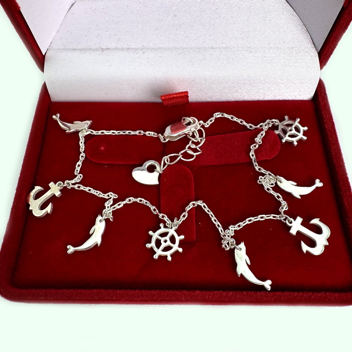 Срібний браслет на ногу, Бр1041