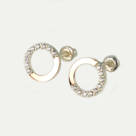 Серьги-гвоздики из серебра