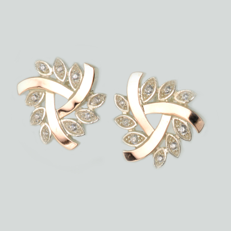 Серьги-гвоздики из серебра