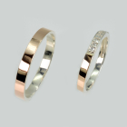 Пара обручок із срібла