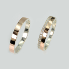 Пара обручок із срібла