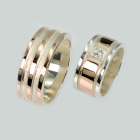 Пара обручок зі срібла