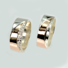 Пара обручок зі срібла