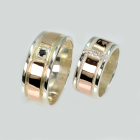 Пара обручок зі срібла