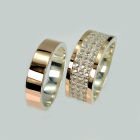 Пара срібних обручок