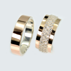 Пара обручок зі срібла