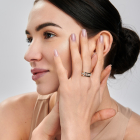 Обручка срібна