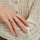 Обручка срібло з золотом