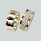 Пара обручок зі срібла