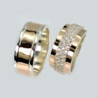 Пара обручок зі срібла