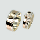 Пара обручок зі срібла