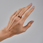 Обручка срібло з золотом