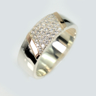 Обручка срібло з золотом