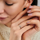 Обручка срібна