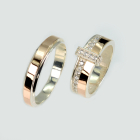 Пара обручок зі срібла