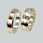 Пара обручок із срібла