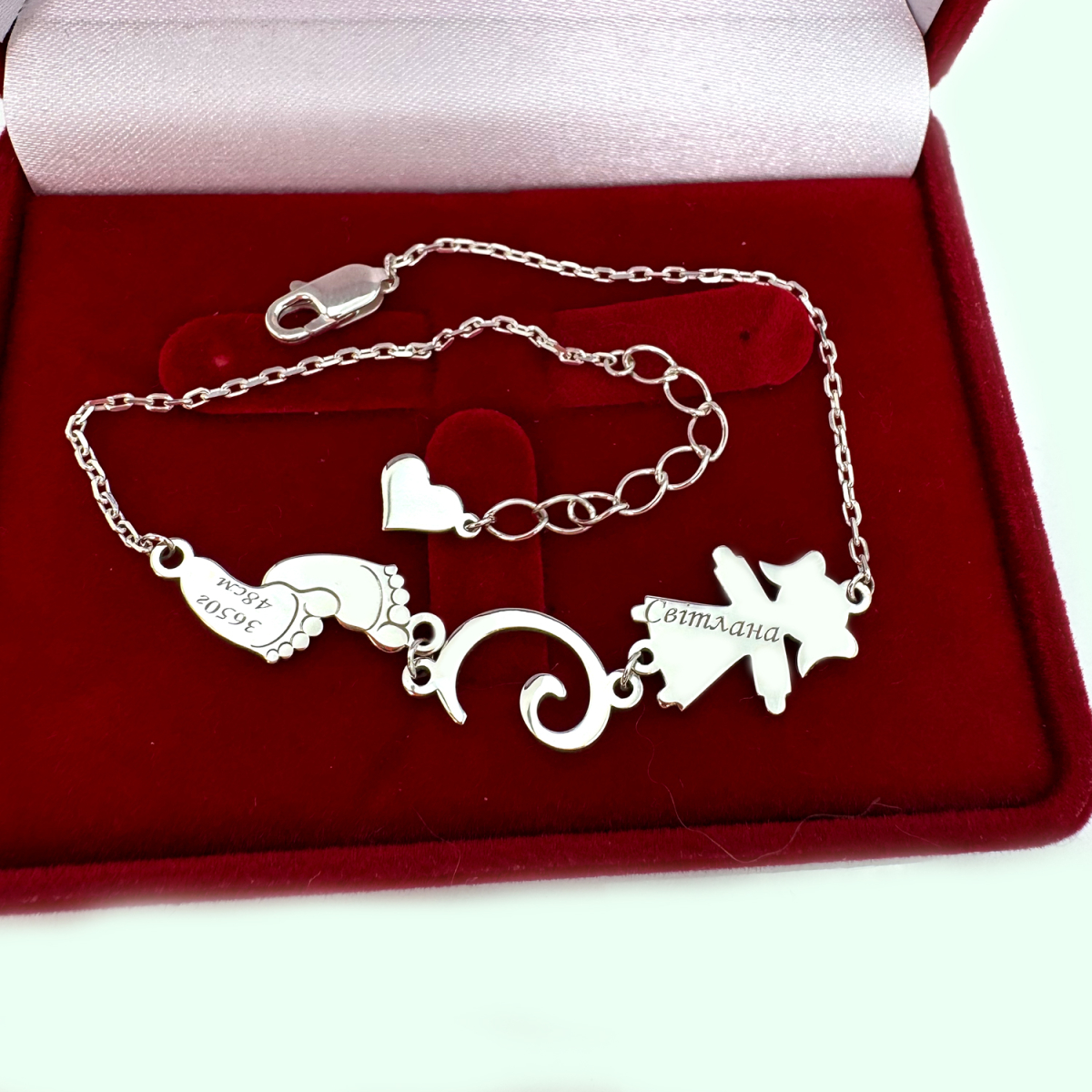 Срібний браслет на руку, Бр1049