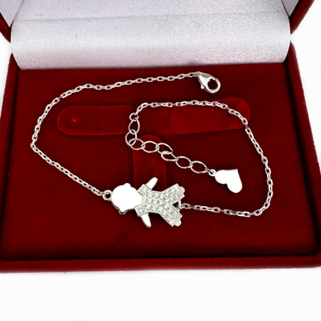 Срібний браслет для мами "хлопчик"