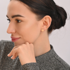 Серебряные серьги-гвоздики