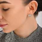 Серебряные пусеты карта Украины