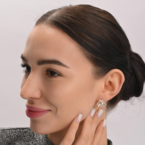 Сережки-гвоздики срібні