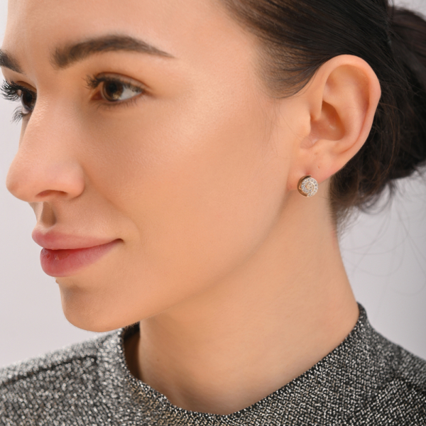 Серебряные серьги-гвоздики