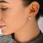 Серебряные серьги-гвоздики