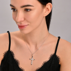 Чоловічий хрест із срібла