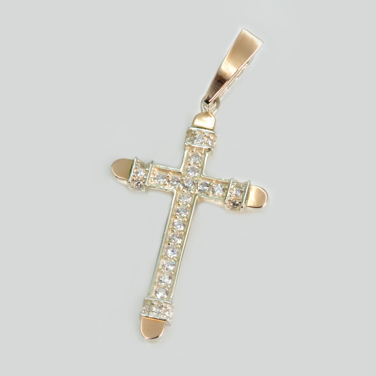 Чоловічий хрест із срібла