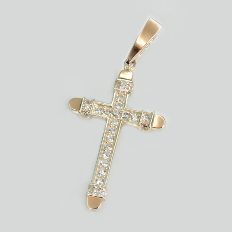 Чоловічий хрест із срібла