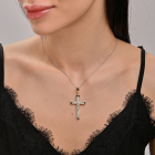 Срібний чоловічий хрест