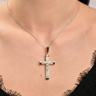 Срібний чоловічий хрест