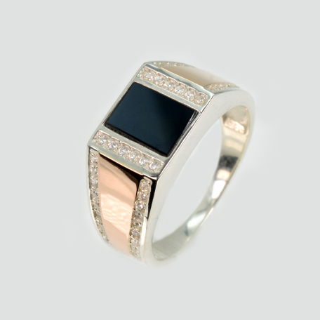 Серебряная мужская печатка