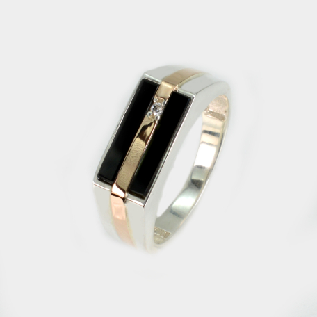 Серебряная мужская печатка