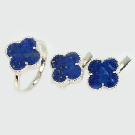 Срібний набір з конюшиною